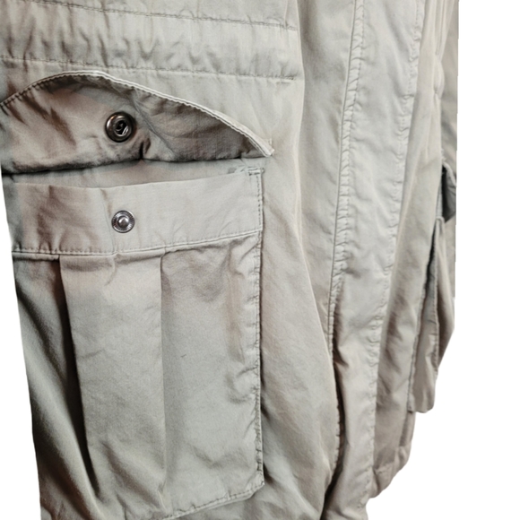 JAMES PERSE YOSEMITE Utility Jacket Taupe Hoodie Size 2 - Picture 8 of 13